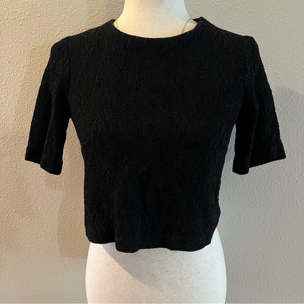 Nanette Lepore Black Crop Top